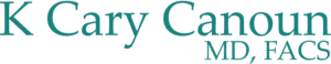 K Cary Canoun MD FACS Turquoise Logo